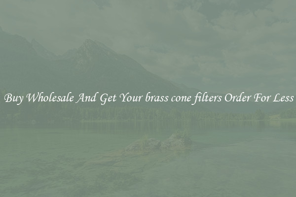 Buy Wholesale And Get Your brass cone filters Order For Less