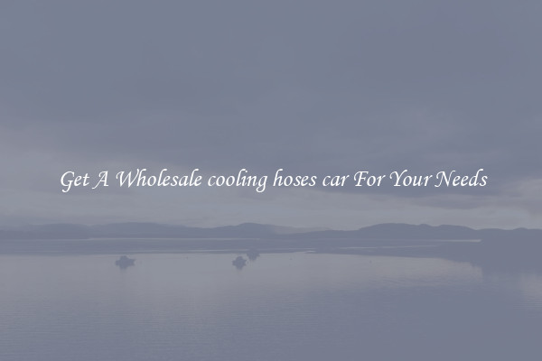 Get A Wholesale cooling hoses car For Your Needs