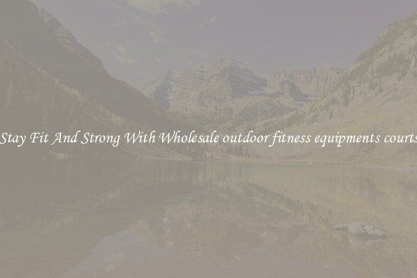 Stay Fit And Strong With Wholesale outdoor fitness equipments courts