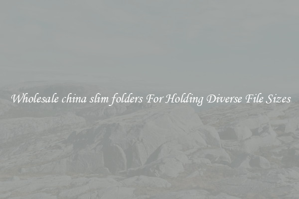 Wholesale china slim folders For Holding Diverse File Sizes