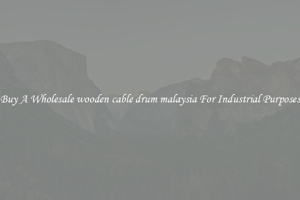 Buy A Wholesale wooden cable drum malaysia For Industrial Purposes