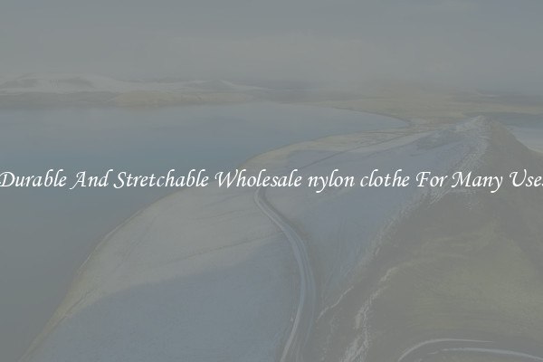 Durable And Stretchable Wholesale nylon clothe For Many Uses